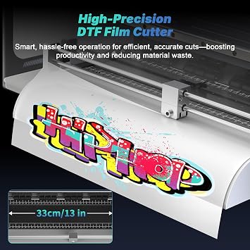 DSV A3 Plus F1080 DTF Printer,24/7 Auto-Maintenance&White Circulation,5'' LED Multi-Function Touch Screen, 2X Speed Print Compared to L1800, 2-Year Free Ink
