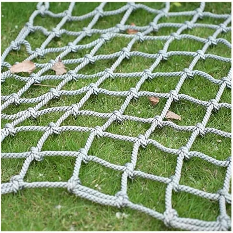 Heavy Duty Climbing Net for Playground Safety, Cargo Net for Balcony & Tree House, Durable Rope Ladder Frame, 8x8.5m Climbing Equipment for Kids' Outdoor Fun