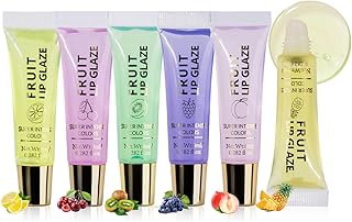 Hansber 6Pcs Lip Glaze Collection – Fruit-Inf...