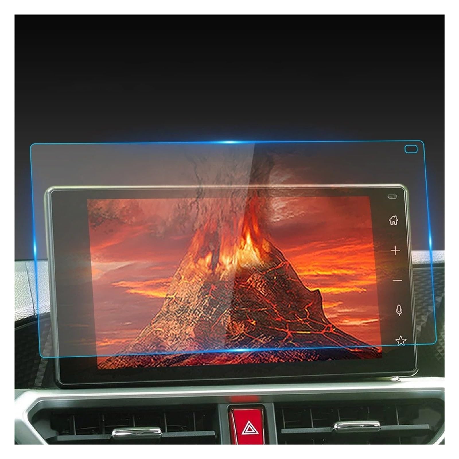 Displayschutzfolie Fahrzeuginnenraum Für Toyota RAIZE 2020 Displayschutzfolie Konsole Gehärtetes Glas Film Navigator Auto