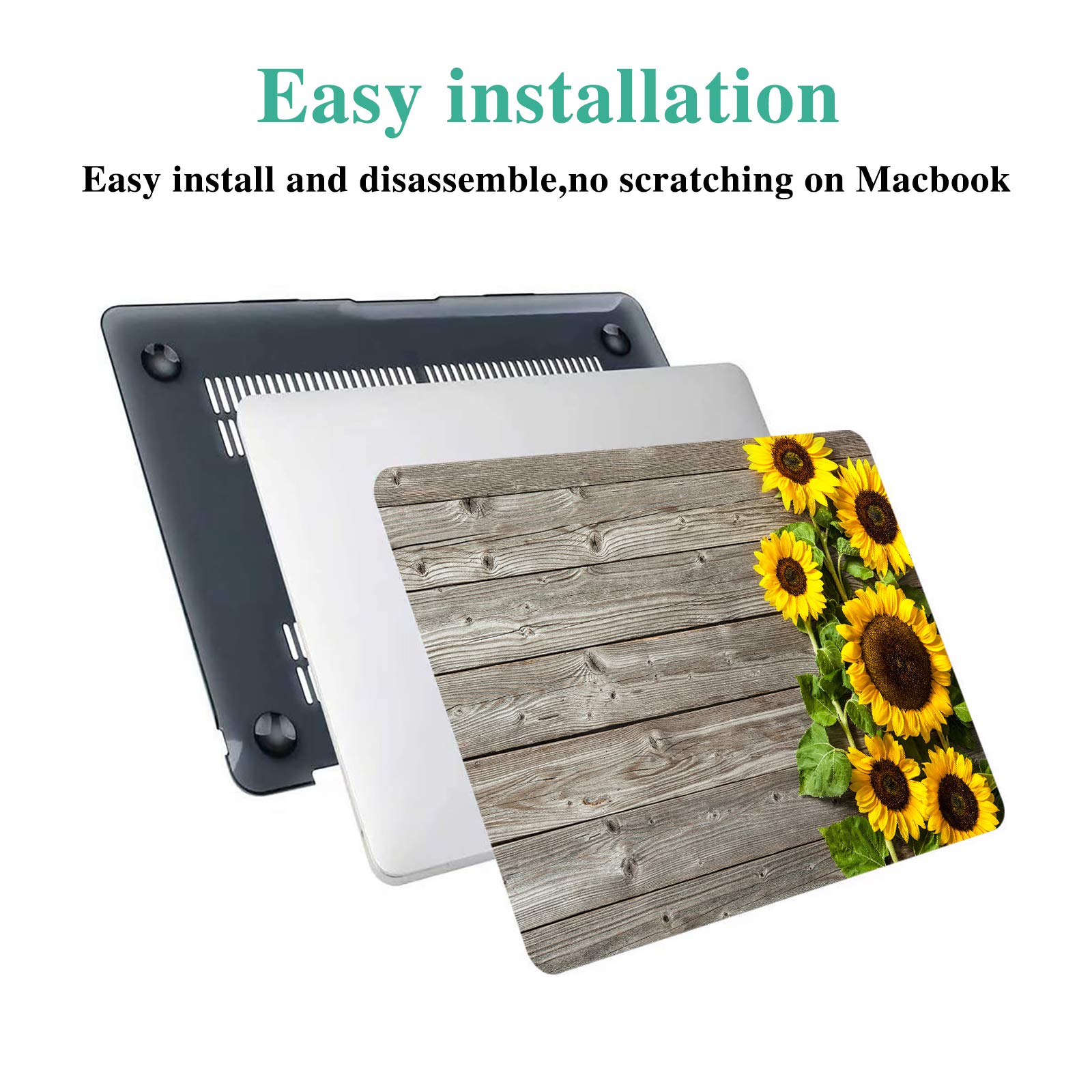 Funut Hülle Für MacBook Air 13 Zoll (2022-2018, M1 A2337 Usw.) - Hartschale + Tastaturabdeckung, Kreatives Lampen-Design
