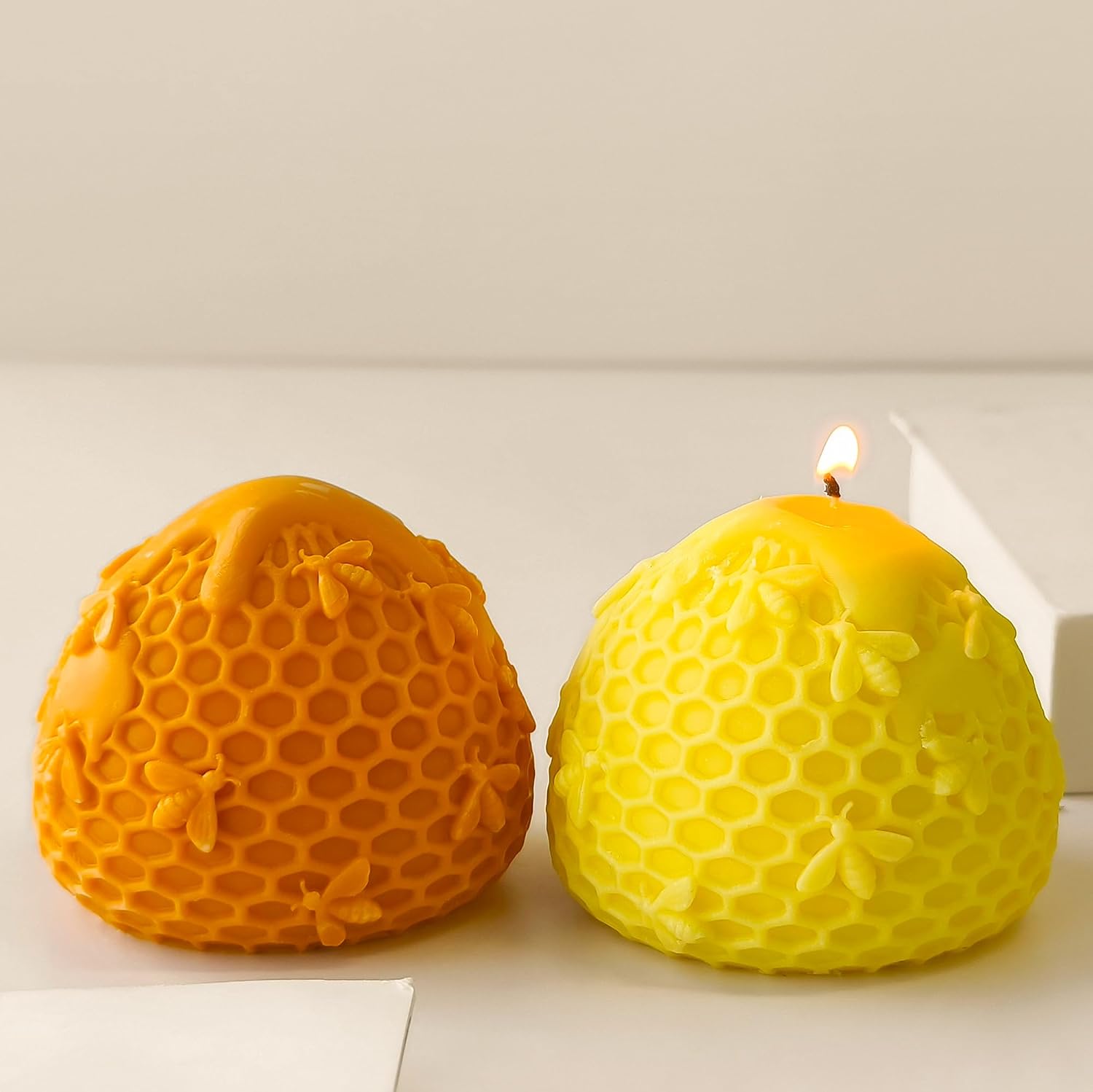 Honeycomb Silicone Cylinder Mold for Resin Casting & Candle Making image 2
