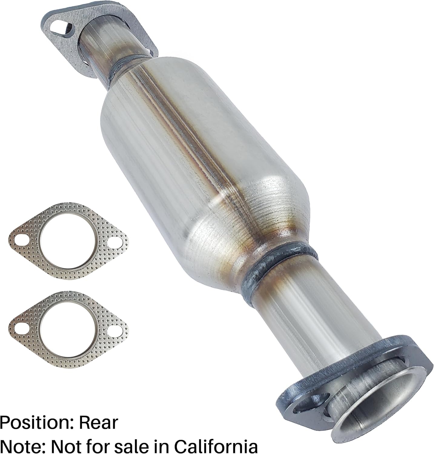 [Rear]FortunaFlow Catalytic Converter Compatible with Hyundai Tucson 2005-2008,Kia Sportage 2005-2010 2.7L 4WD FWD,Replace 16455,642065,17173,28950-37850(EPA Compliant+standard)