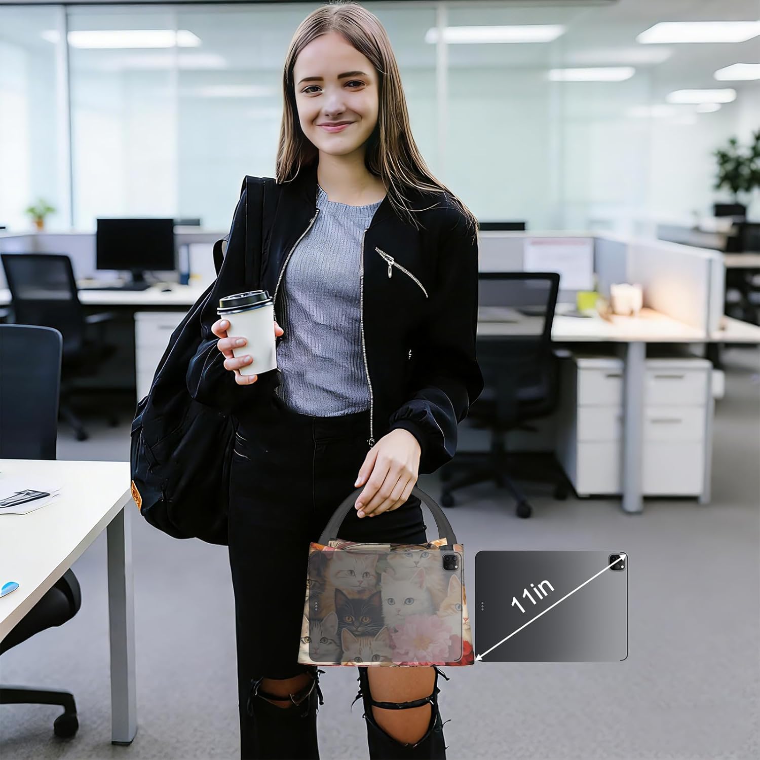 Colorful Fairy Dragon Insulated Lunch Box for Fantasy Art Lovers, Mythic Creature Illustration Tote Lunchbags, Reusable Cooler Lunchbox & Makeup Bag Gifts for Work, School, Picnic, Office - Image 9