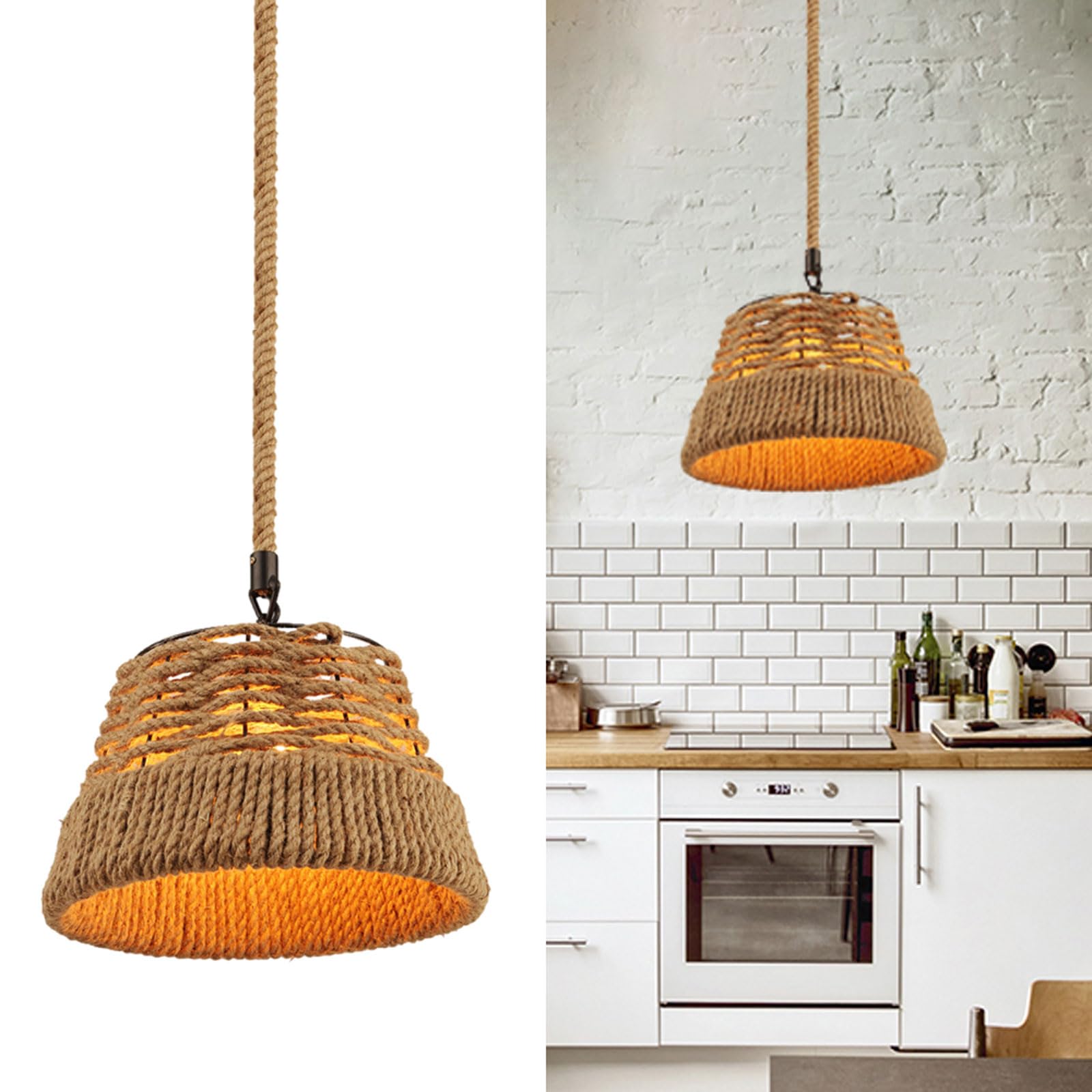 Lampe suspendue pour habiller un plafond haut luminaire industriel en fer réglable