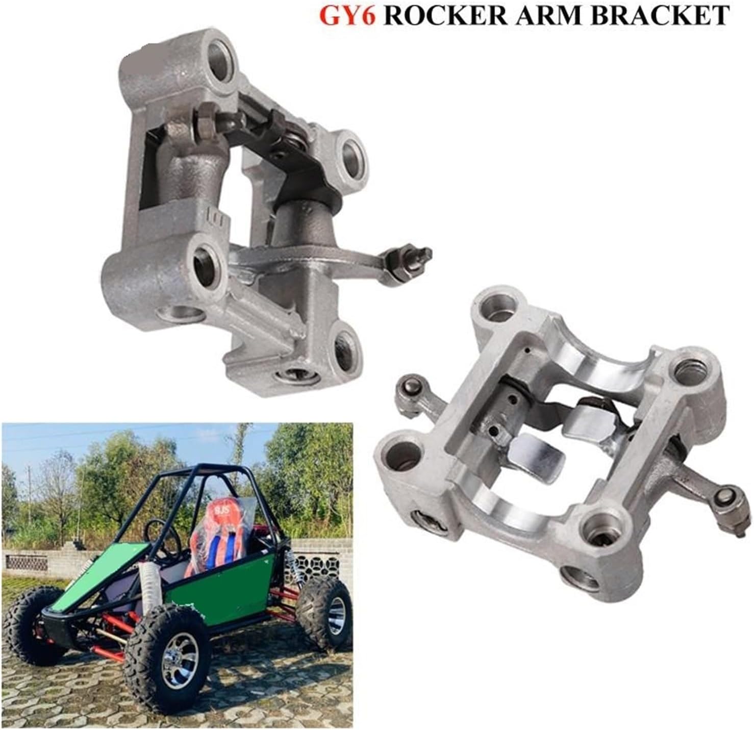 Quality GY6 150 180cc Rocker Arm Assembly Camshaft holder Scooter Moped ATV 152QMI 157QMJ bracket(Bracket)