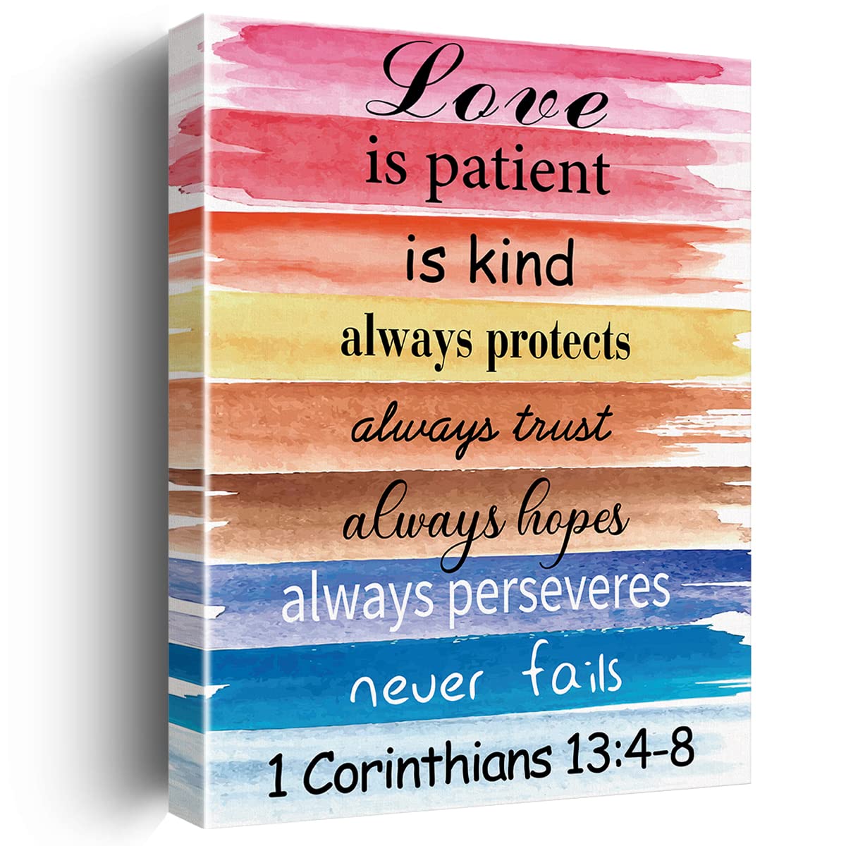 Inspirational Bible Verse Wall Art Decor Religious Canvas Painting