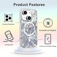 Vista 386 de I-MGAE-IN-AR - Funda diseñada para iPhone 12 y 12 Pro, diseño de mariposa plateada brillante, funda protectora de poliuretano termoplástico, suave