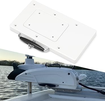 Quick Release Bracket 1854017 RTA-17, White | Fits for Minn Kota Terrova/Ulterra/PowerDrive V2/Deckhand 40, Quick Release Trolling Motor Mount, Saltwater Freshwater Safe