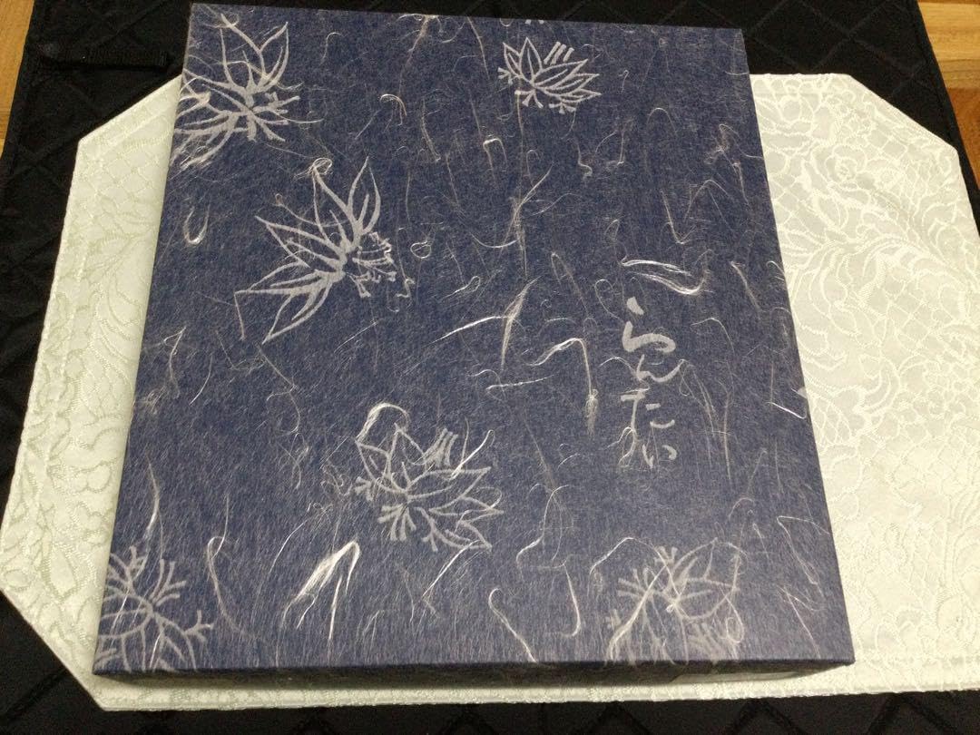 九藍の藍胎漆器 スカシ鉢 六目編 お箸付き