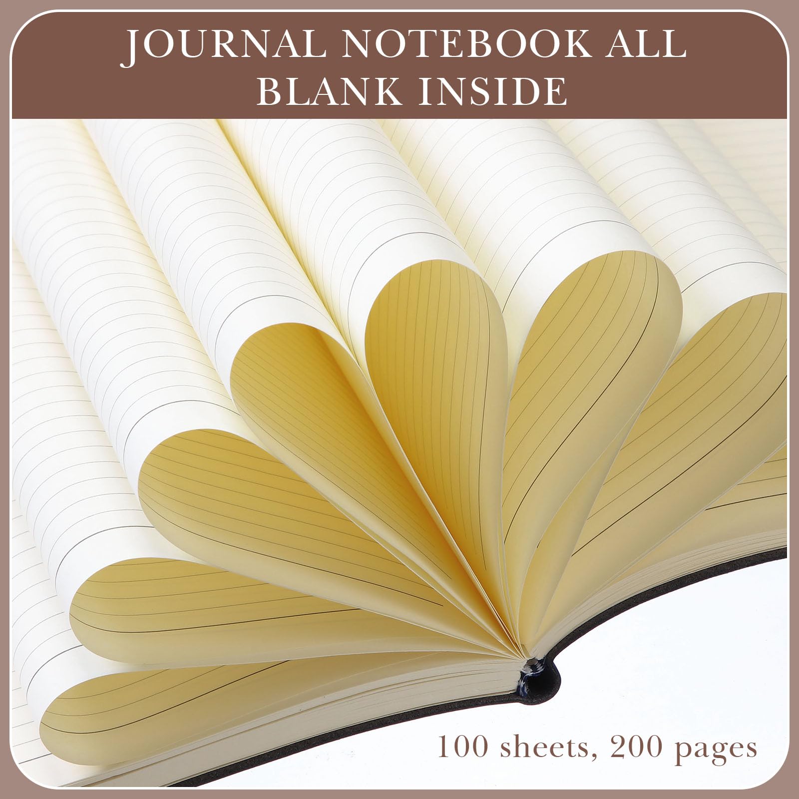 Tenceur 5 cuadernos A4 gruesos de tapa blanda para escribir, cuaderno de 8.5 x 11 pulgadas, cuaderno de bocetos de 200 páginas rayadas de cuero para escribir, oficina, escuela, negocios, hogar,