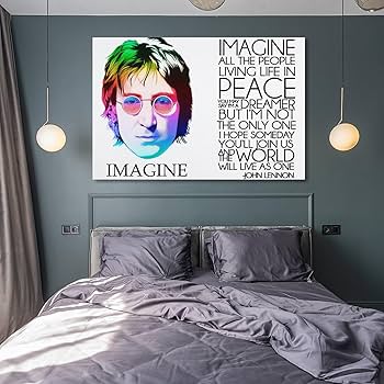 Amazon.co.jp: The Beatles ビートルズ ジョン・レノン ポスター 印刷