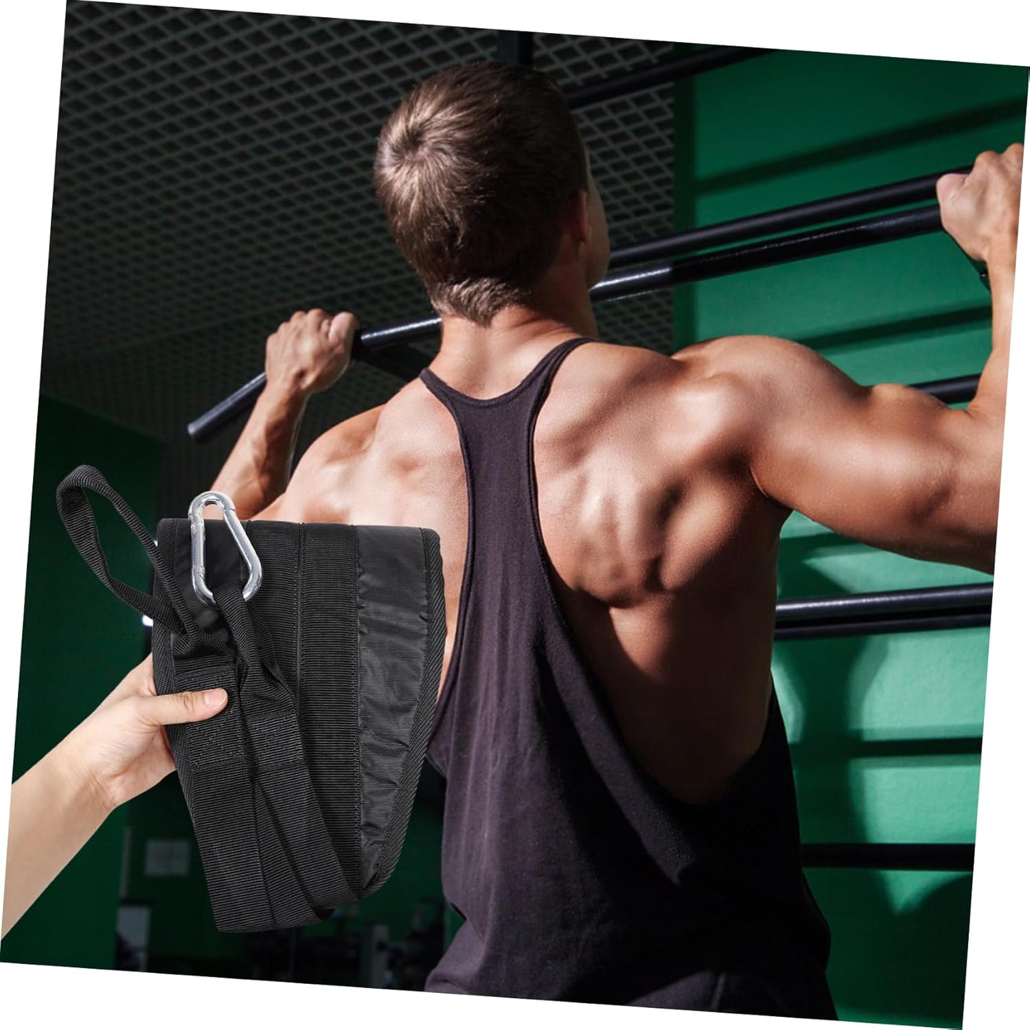 POPETPOP Pull Up Straps for Bar Adjustable Ab Sling Workout Straps Heavy-Duty Nylon Fitness Accessories for Abdominal Training Home Gym Equipment for Men and Women