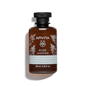 APIVITA Pure Jasmine Shower Gel | Gently Cleanses, Hydrates & Preserves Skin