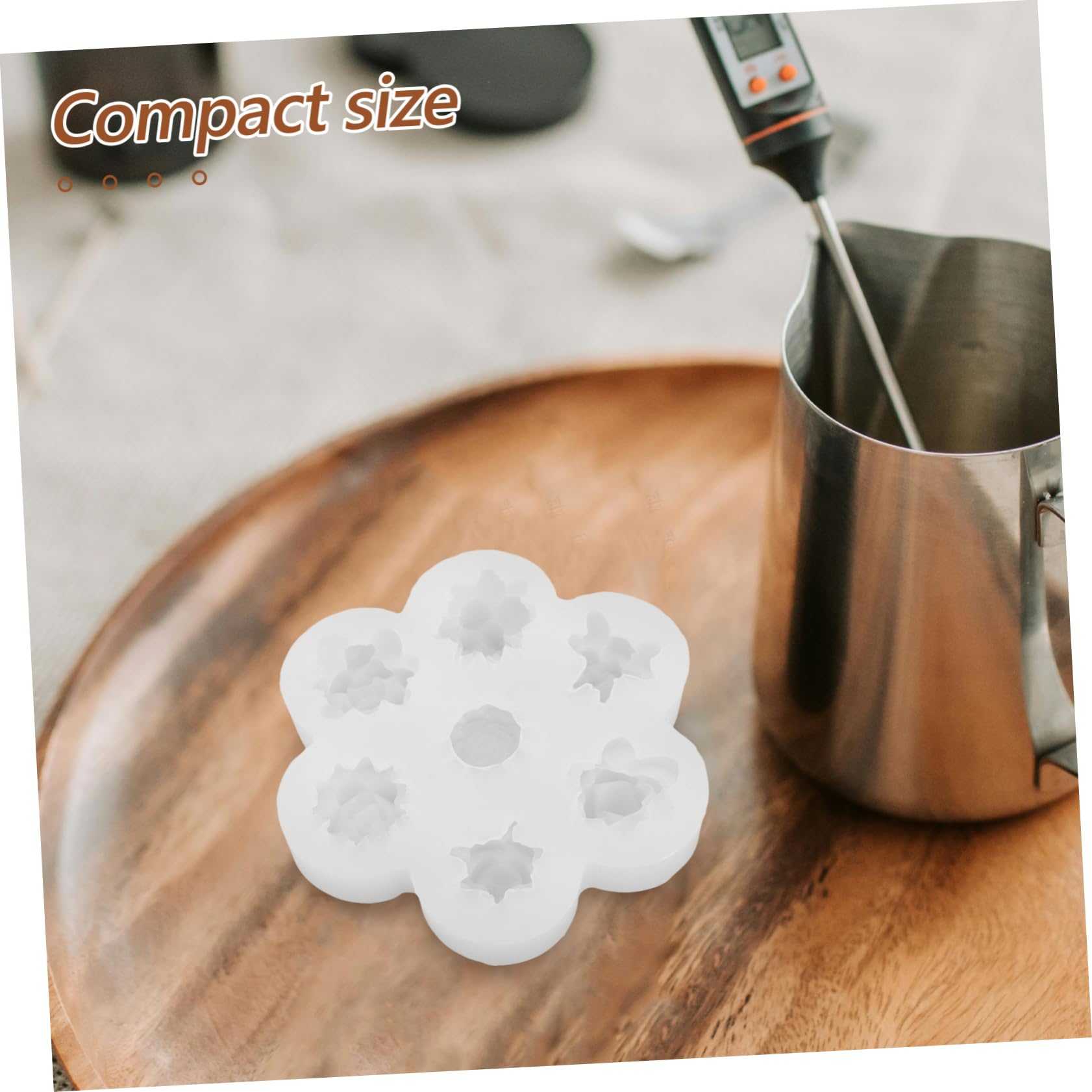 Gatuida 2piezas Molde para Velas de Aromaterapia Cavidades Forma de Cactus y Flores Molde de Silicona para Manualidades y Velas Perfumadas para Hacer Postres y Jabones