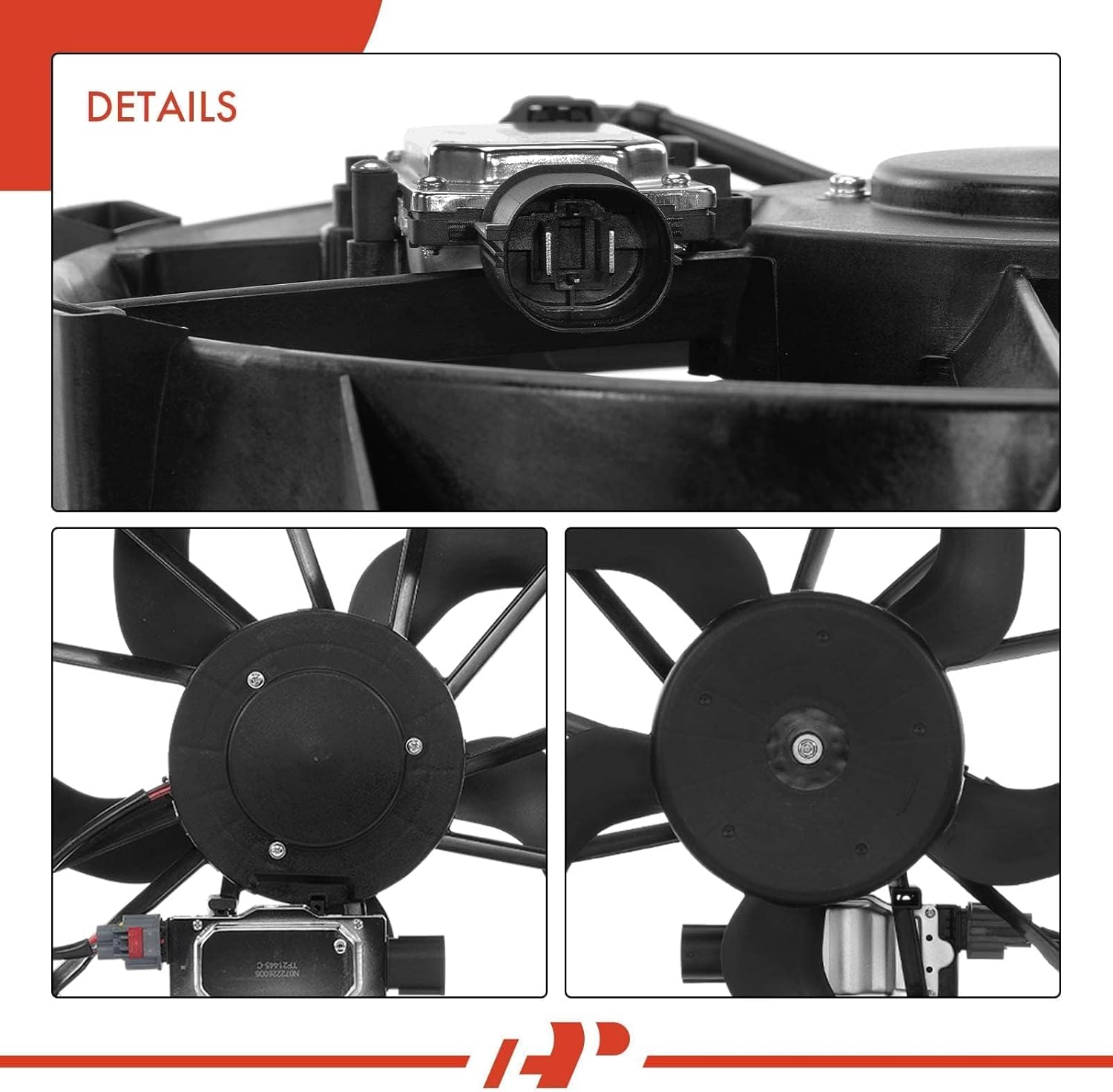 A-Premium Engine Radiator Cooling Fan Assembly Compatible with Select Ford & Lincoln & Mercury Models - Fusion 2010-2012, MKZ 2011-2012, Milan 2010-2011 - Replace# BE5Z8C607A