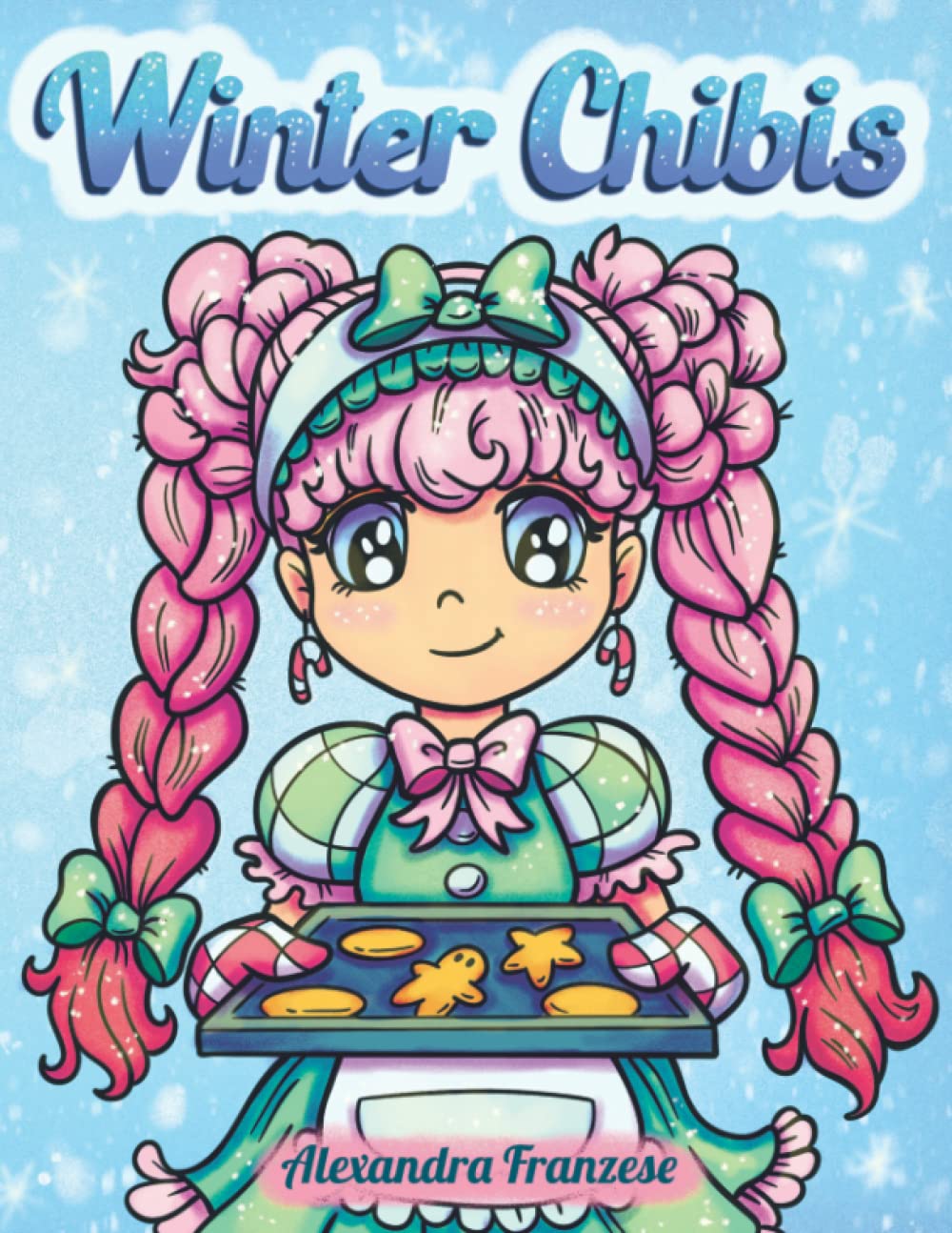 Winter Chibis Coloring Book: Cute Holiday Chibi Characters, Easy to Color for Kids and Adults, Christmas and Winter Themed Images