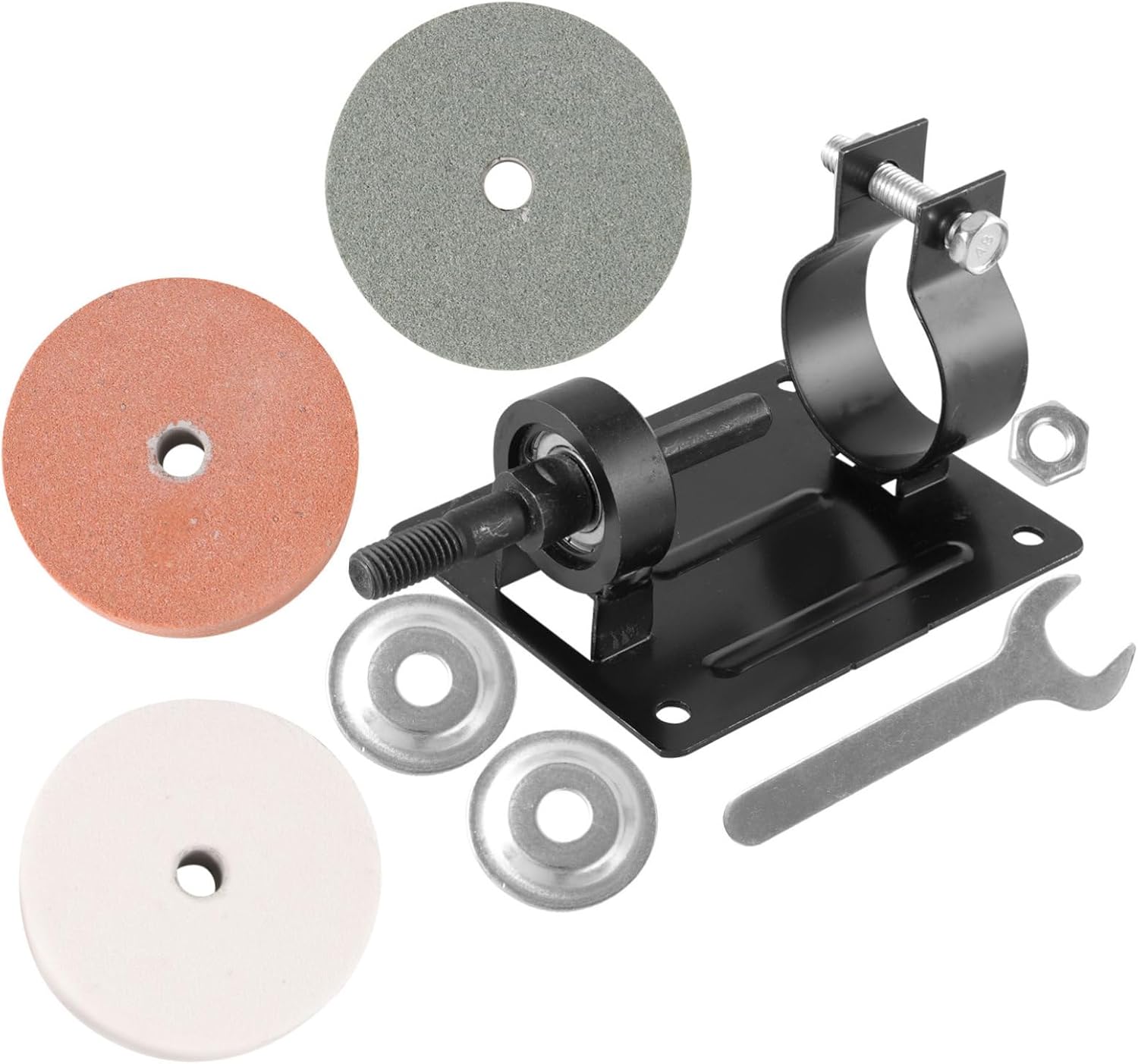 NUOBESTY 1Set Drill Clamp Vise for Woodworking Versatile Bench Vise Tool for Efficient Drilling Operations and Space Saving Storage Compatible with Different Drill