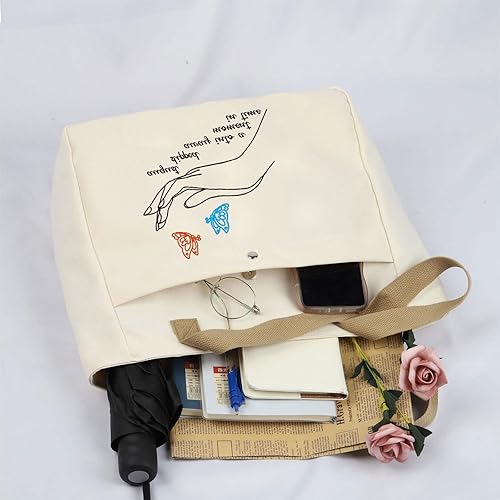 Miniatura 5 de TOBGBE Bolsa de maquillaje de cuentos de hadas, regalo de princesa de hadas, bolsa de cosméticos para mujer, Blanco sucio, Grande