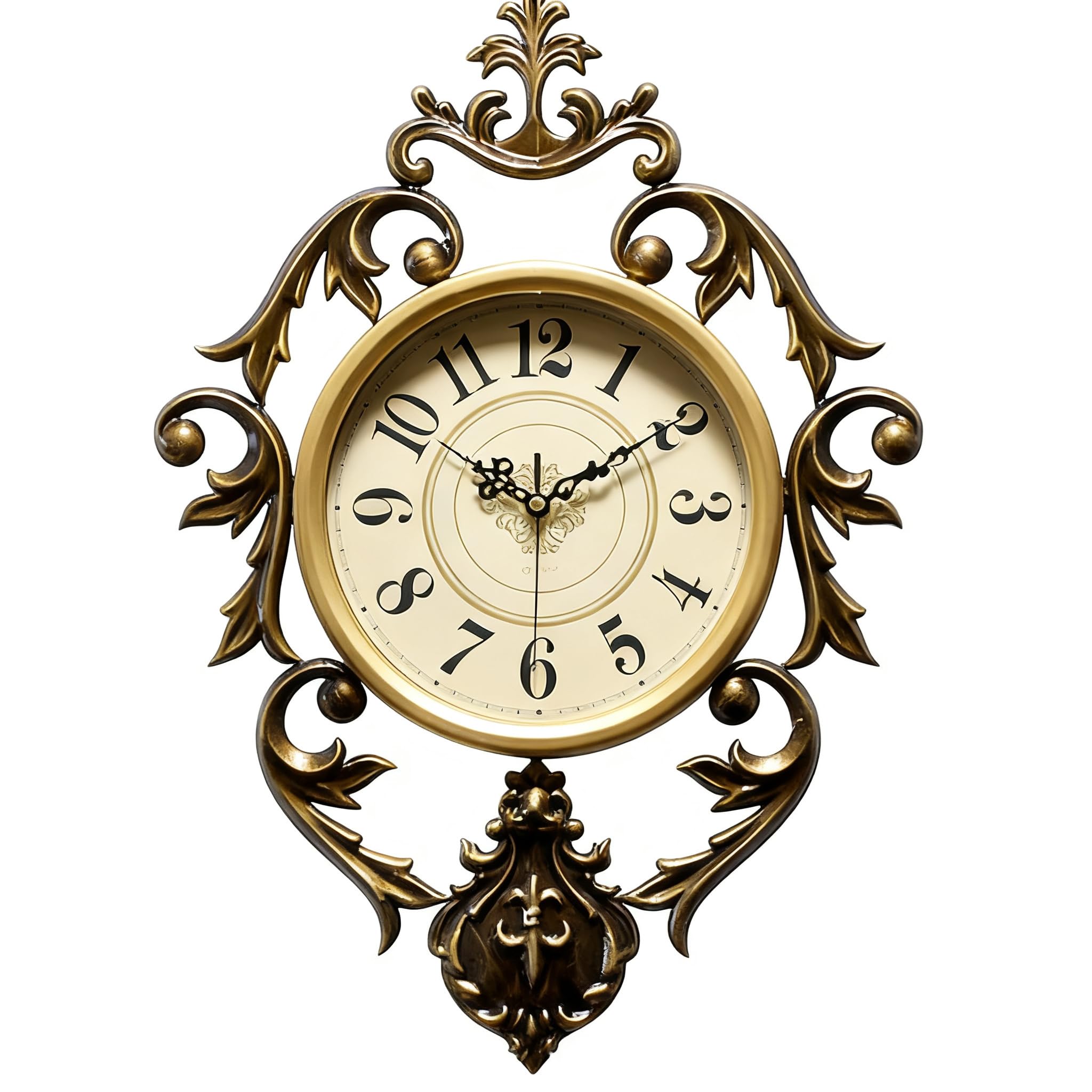 Reloj de Pared silencioso, Reloj Grande,Tamaño pequeño【37.5 * 54cm】