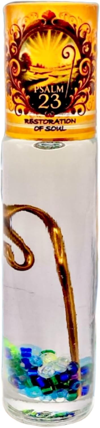 Anointing Oil - Psalm 23 - Restoration of Soul - Oil for Daily Prayer, Ceremonies and Blessings - Comes with Prayer Card