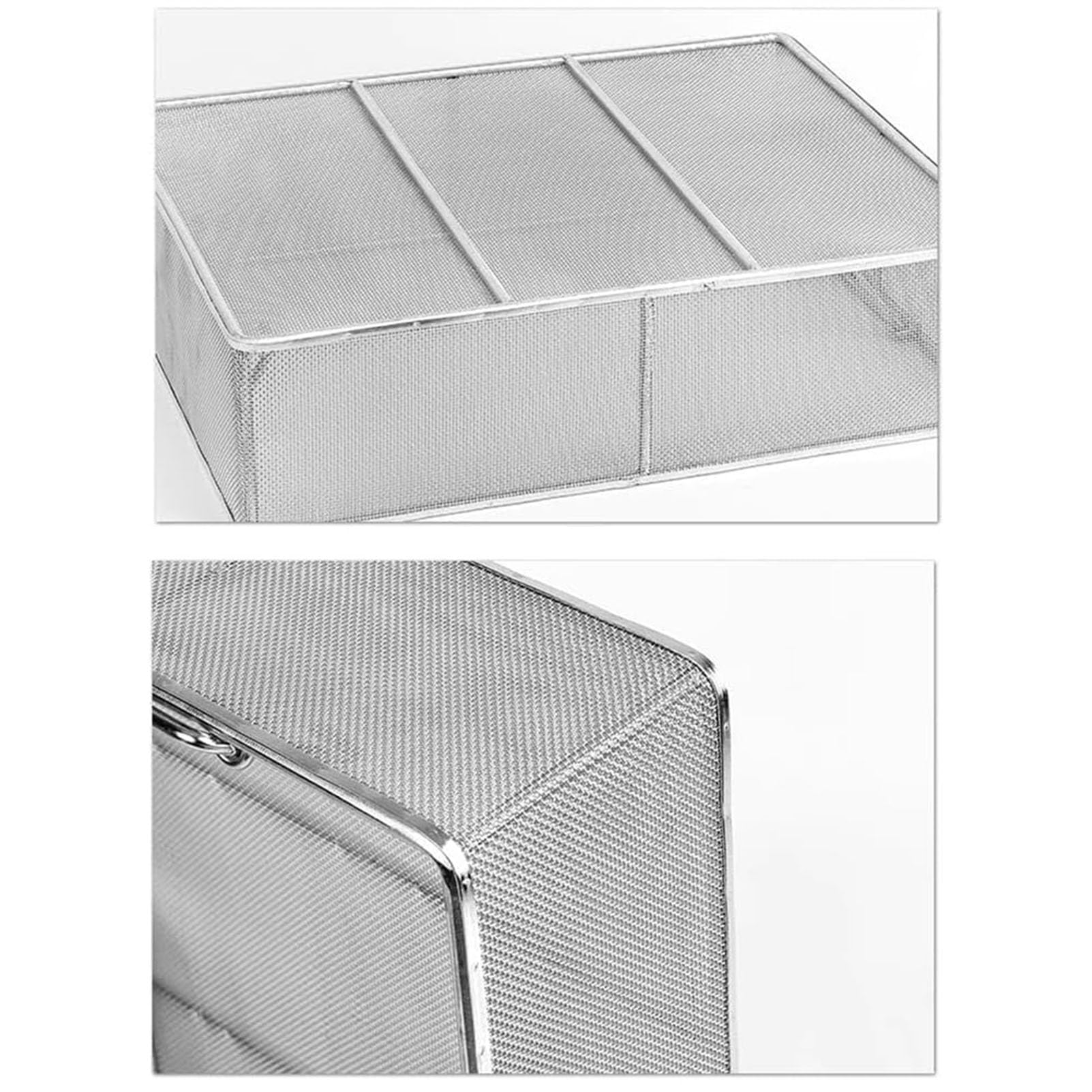Medizinische Instrumente Edelstahl Sterilisation Korb Tray Case Box, 304 Edelstahl Mesh mit einziehbaren Griff, Ultraschallreiniger Korb, 50 * 40 * 20cm