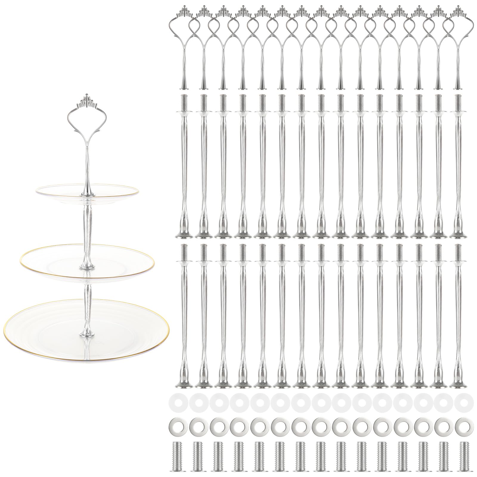 Photo 1 of QTLCOHD 15 Set 3 Tier Cake Stand Hardware Kit