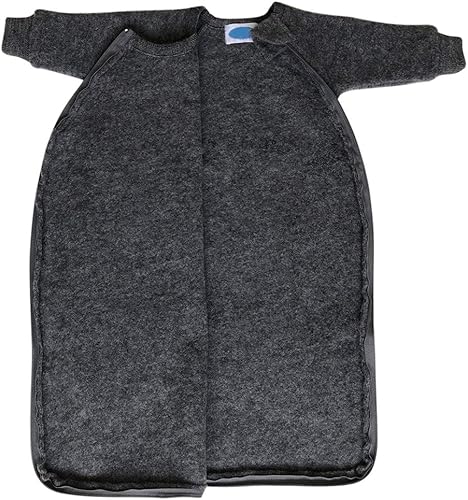 Miniatura 3 de Manta para bebé saco de dormir térmico con mangas, forro polar de lana merina orgánica, tamaños NB - 4T (EU86-92  12-18 meses, baya)