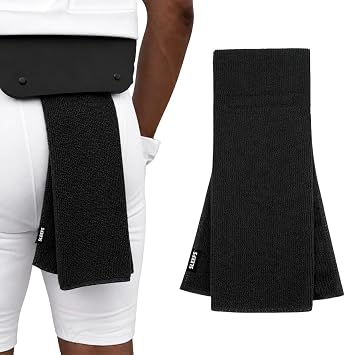 SLEEFS Football Towel with Secure Belt Attachment for Dry Hands and Grip