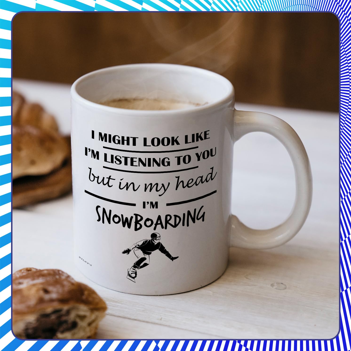 Stuff4 Snowboarding Gifts, in My Head Mug, Funny Gift for Snowboarding Lover Men Women - Image 3