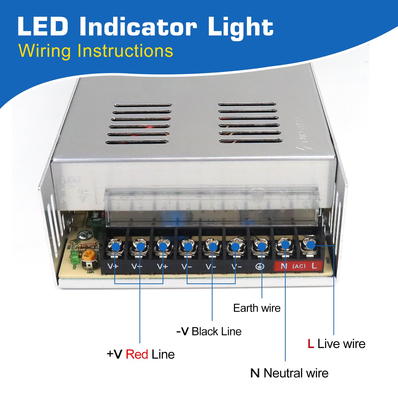 Alimentation Universelle 12V 30A 360W - Transformateur Pour Bande LED - Neuf Avec Emballage - Livraison Rapide