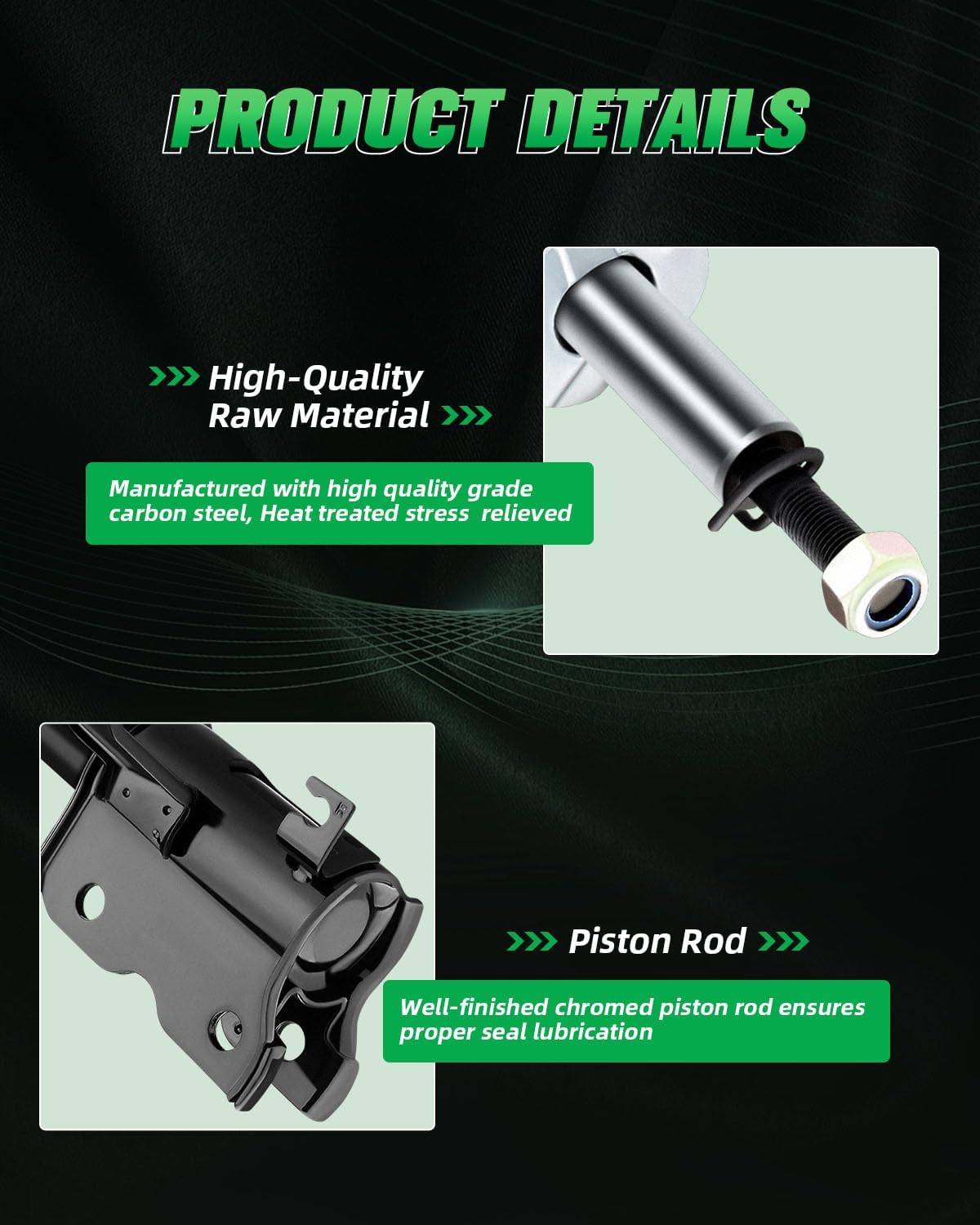 Shocks,SCITOO Front Gas Struts Shock Absorbers Fit for 2003 2004 2005 2006 2007 Nissan Murano 334380 334381 72267 72268 Set of 2