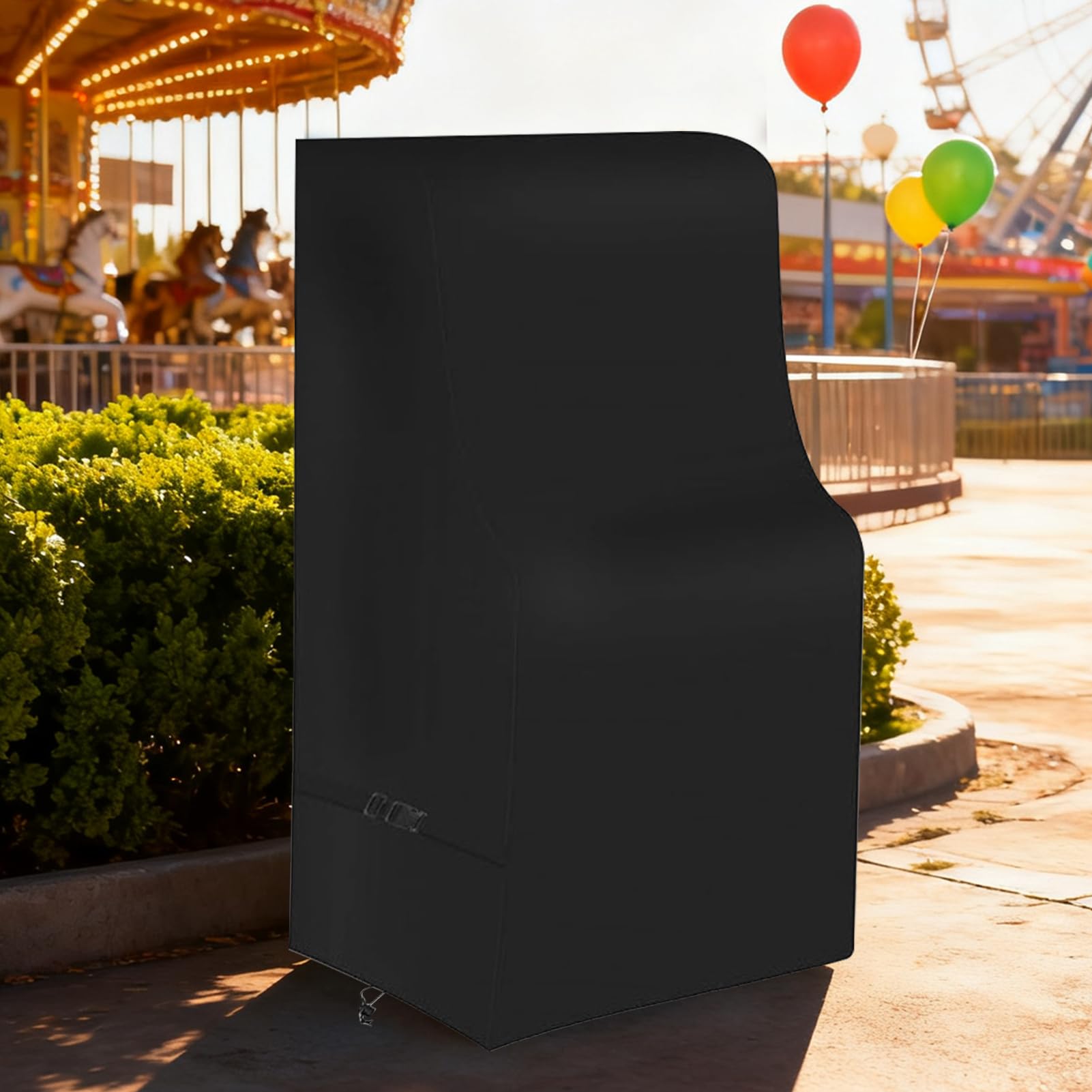 Gaming Cabinet Cover - Arcade Machine Dust Protector for Indoor and Outdoor | Durable PVC Fabric with Water Resistant Coating, Easy Fit with Adjustable Drawstring, Protects Electronics from Dust