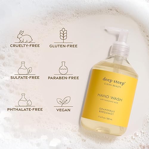Miniatura 8 de Deep Steep Lavado líquido de manos, 17.6 onzas (azúcar y vainilla)