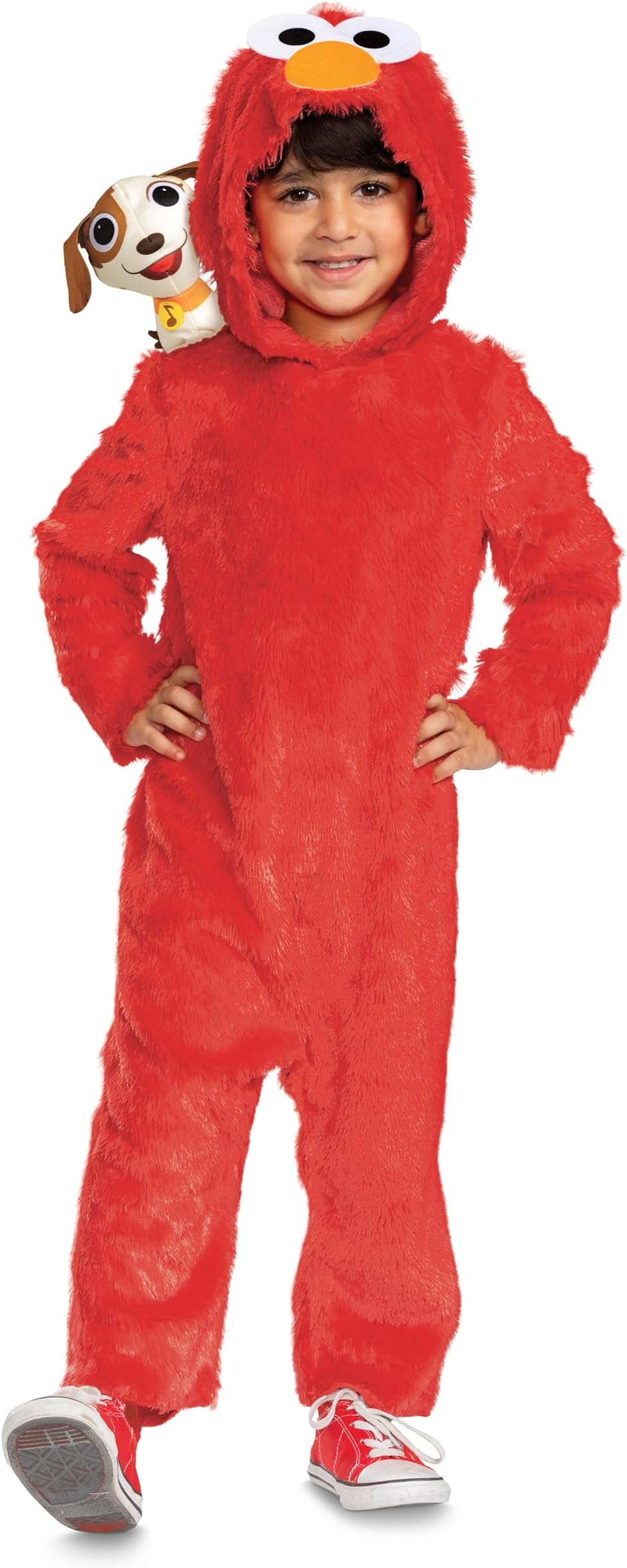 baby-boys Elmo Costume With Tango, Official Sesame Street Classic Toddler Costume With Shoulder Pup