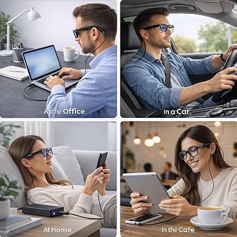Charging Cable for Ray-Ban Meta Wayfarer & Gen 2, 3.9ft Type-C Clip-On Tangle-Free Design, Fast Charge While Wearing, Compatible with Power Bank, Phone, Car, Laptop