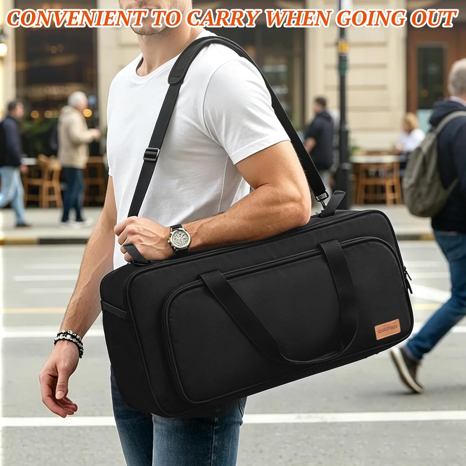 Speaker Carrying Case Compatible with JBL Party Box On The Go/Go 2, Portable Speaker Travel Tote Bag Fits for JBL PartyBox On-The-Go Essential/Boombox 4 for Outdoor Travel (No Shoulder Strap)