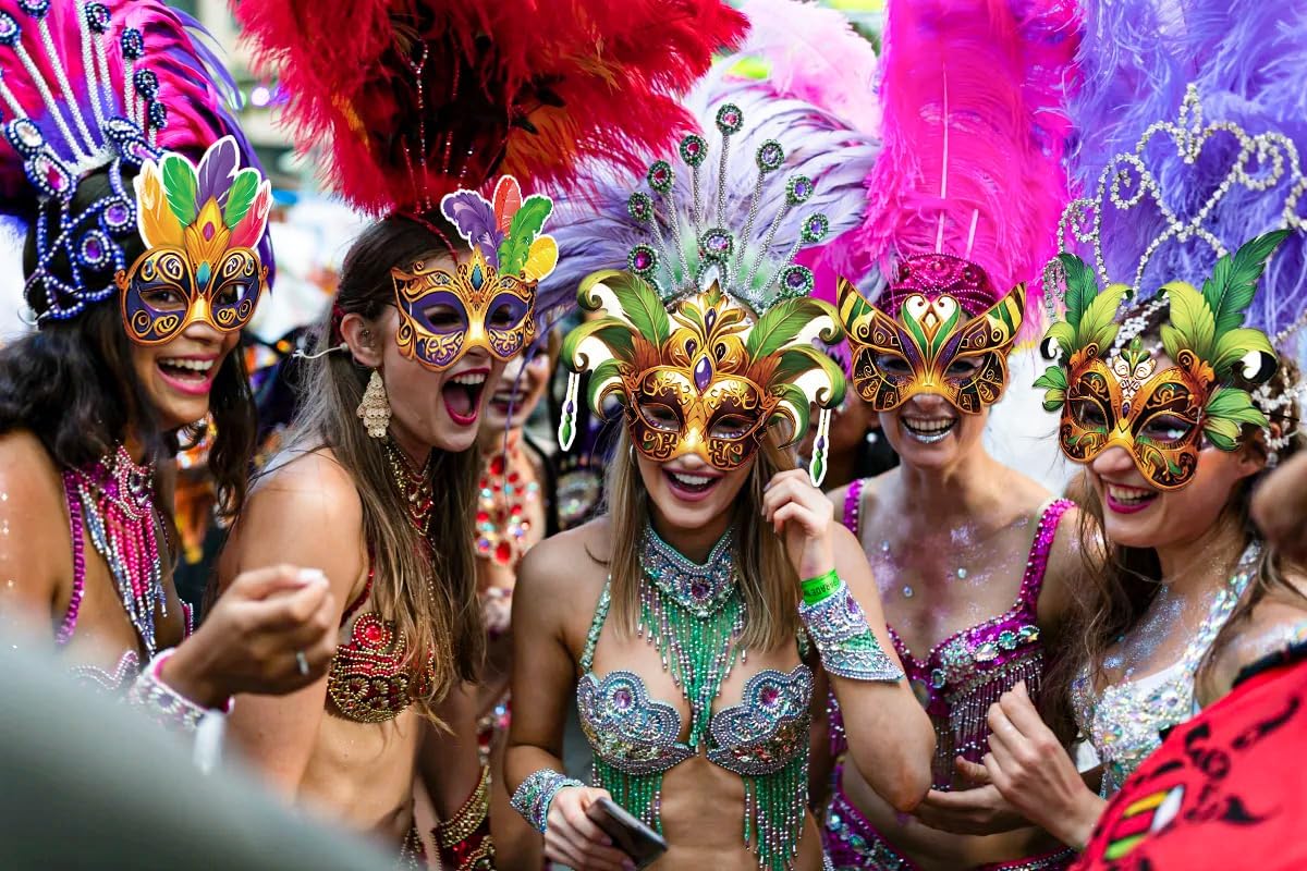 56PCS Mardi Gras Masks Bulk Set: Party Decorations Carnival Favors(Paper) - Image 2