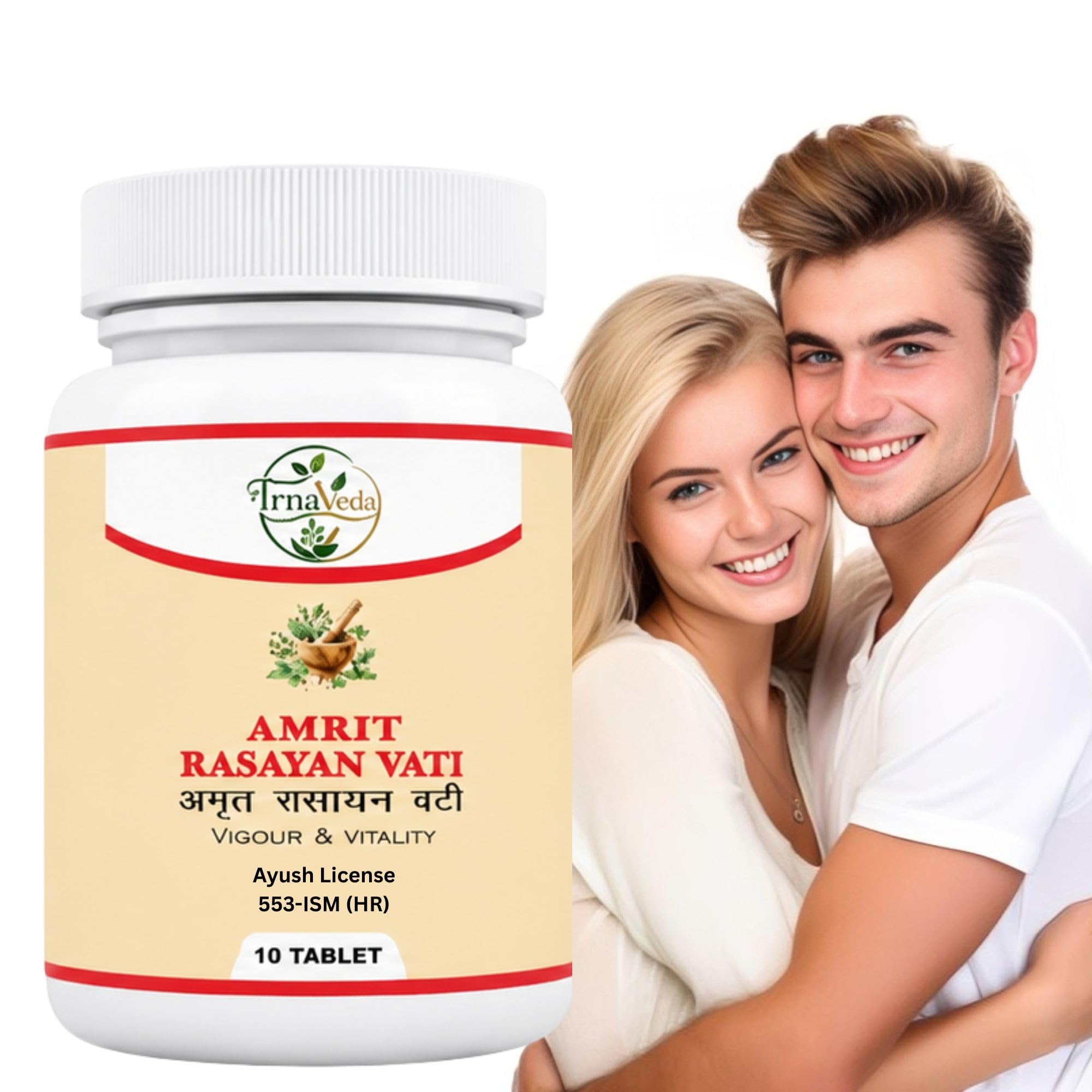 Amrit Rasayan Vati Gold Tablet for Men | Herbal Energy & Stamina Support Supplement | 10 Tablets