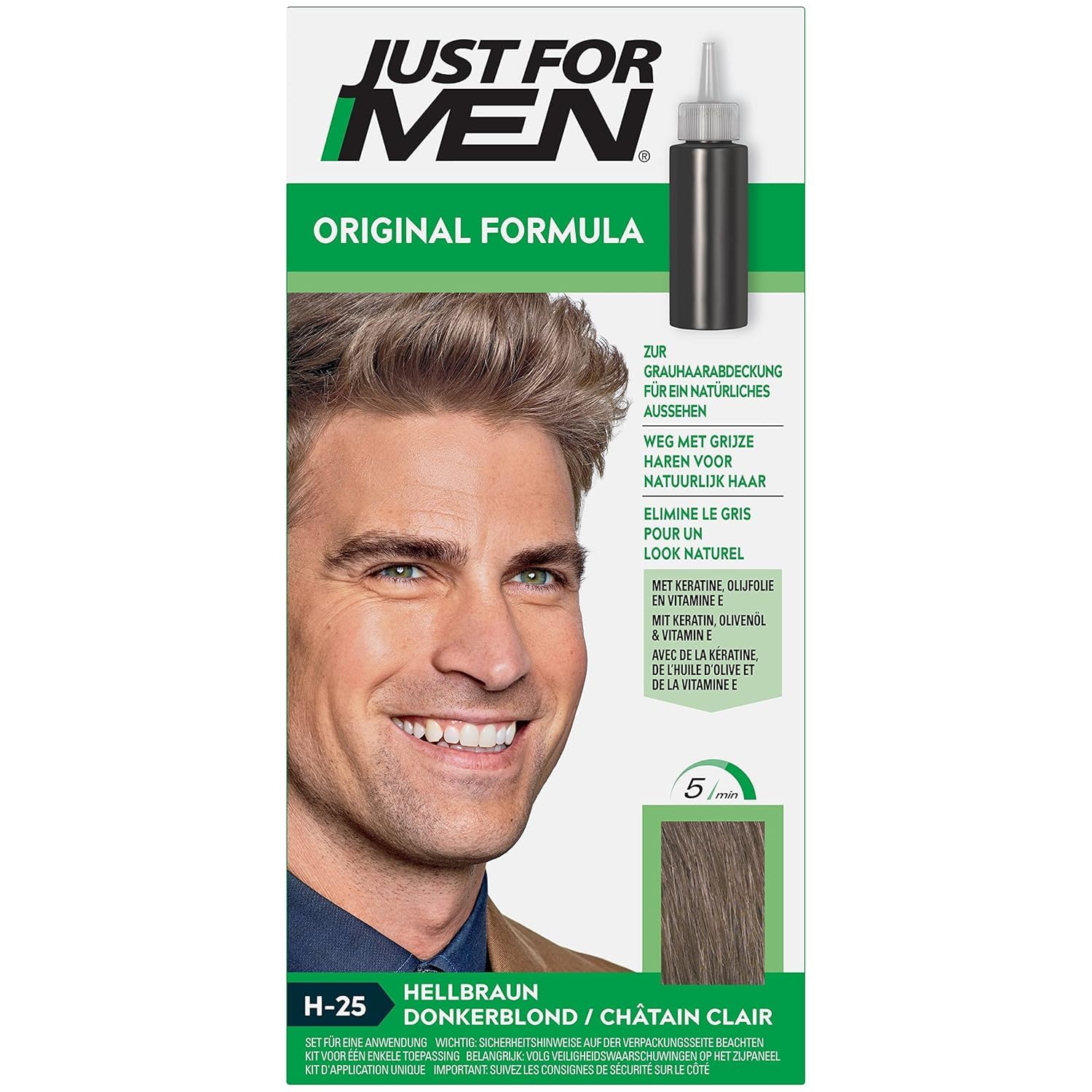 Just For Men Haarfarbe für Männer – Hellbraun (H25)