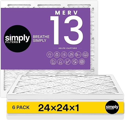 Vista 20 de Simply Filtro de aire de 10 x 10 x 1, Merv 13, MPR 1500, paquete de 6, para horno de aire acondicionado y HVAC