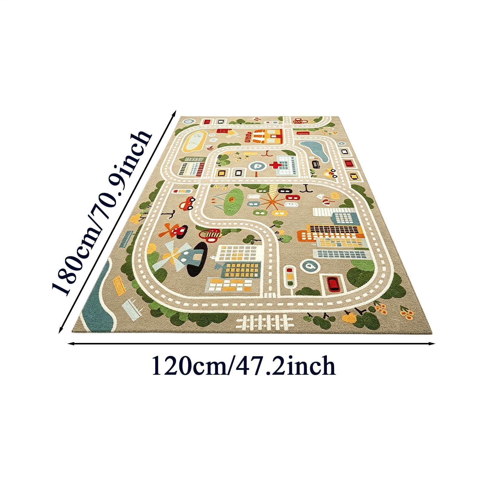 Interactive Kids Activity Mat, 47 x 71 Children Traffic Activity Floor