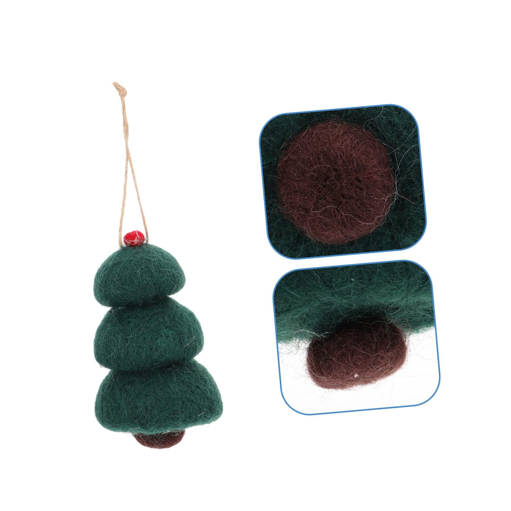 Ciieeo 15piezas Adornos Colgantes De Fieltro De Lana para Navidad Juego De para Árbol y para Decoración De Puertas y