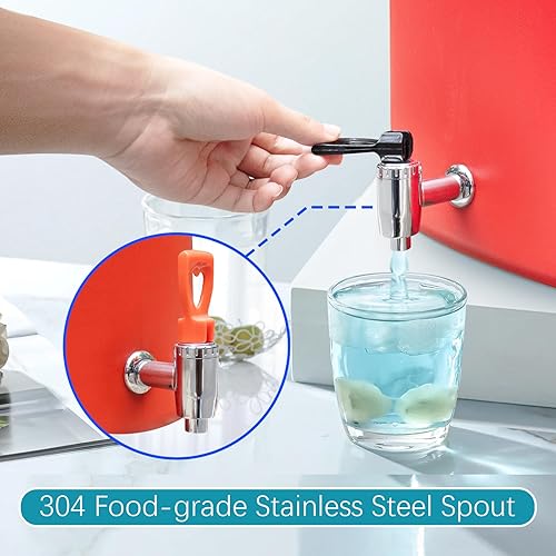 Miniatura 4 de Contenedor de sopa aislado comercial calentador de alimentos, enfriador de bebidas aislado de 5 galones, caja caliente de 21QT para catering,