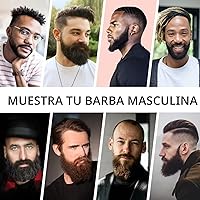 Vista 8 de Kit de crecimiento de barba, aceite de crecimiento de barba mejorado (2 onzas) con 3 biotinas espesantes y aceite de ricino para barba