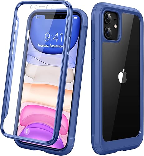 Miniatura 187 de Diaclara Funda magnética diseñada para iPhone Air, protector de pantalla de cuerpo completo, compatible con MagSafe, funda militar a prueba de Azul