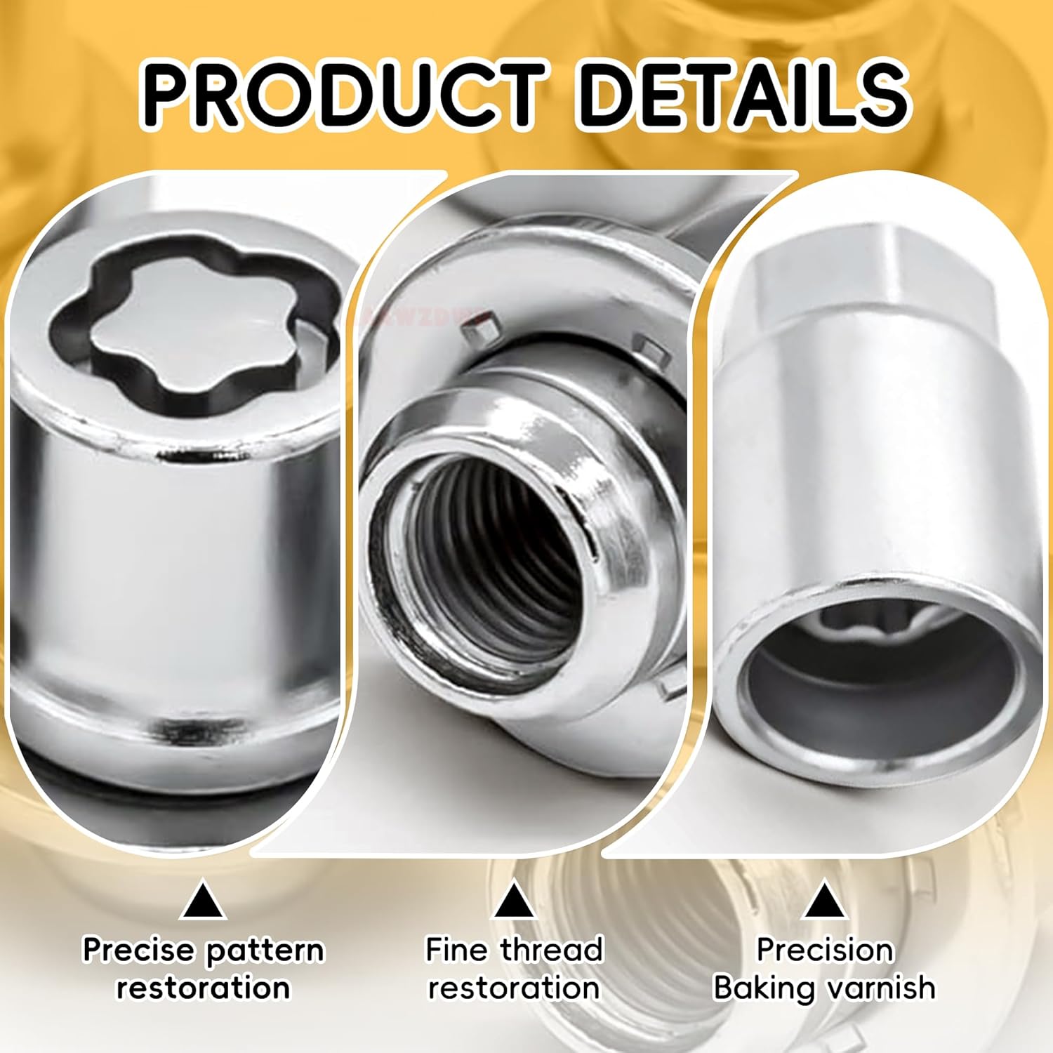 for Toyota Wheel Locks Lug Nuts Compatible Toyota Camry Tacoma Corolla Highlander Avalon RAV4 Lexus Locking Lug Nuts and Wheel Lock Key Set M12 x 1.5#00276-00900