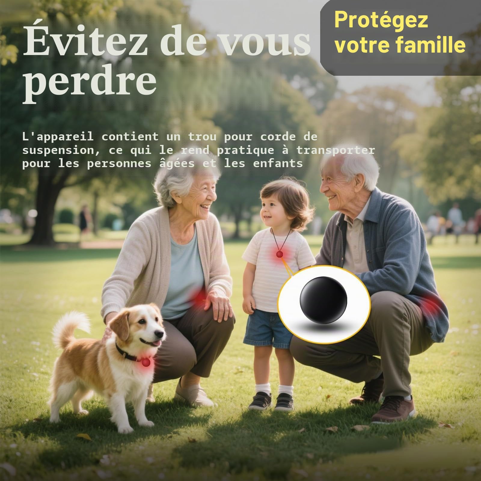 Traceur Localisateur D’Objets Bluetooth, A- IR tag Traceur magnétique caché pour Voiture sans Frais mensuels, GPS Tracker pour Enfants Animaux avec Goo- gle Find My Device(Android) no SIM (2 Noir)