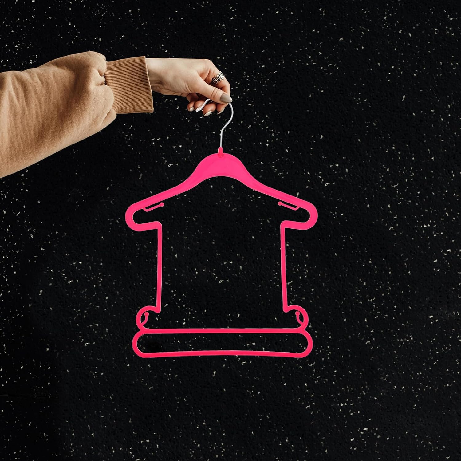 CHILDWEET 20pcs Plastic Clothes Hangers for Closet Clothes Drying Hangers Non-Slip Nursery for Boys