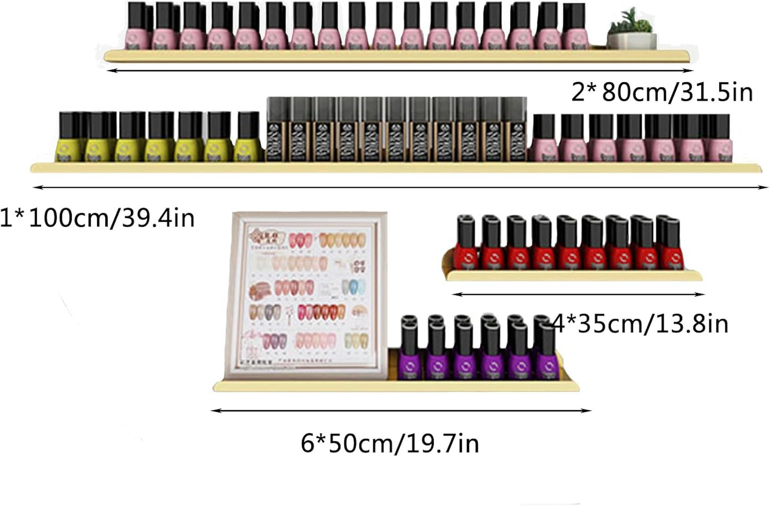 Półka ścienna na lakier do paznokci i butelki perfum oszczędzająca miejsce nizer do salonów i domów stylowe rozwiązanie do przechowywania akcesoriów kosmetycznych